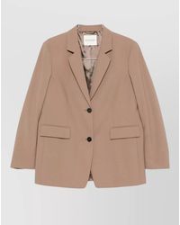 Closed - Wool Blend Double Breasted Tailored Jacket - Lyst
