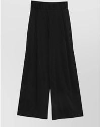 Semicouture - Jhonny Cotton Trousers Wide Leg Style - Lyst