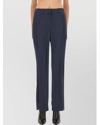 Theory - Satin Wide-Leg Trousers - Lyst