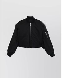 Jean Paul Gaultier - Cropped Bomber With Hidden Hood Detail - Lyst