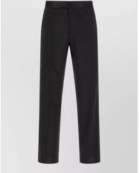 Lardini - Virgin Wool Straight-Leg Tailored Trousers - Lyst