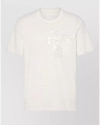 Maison Margiela - Short Sleeve Crew Neck Shirt Chest Pocket - Lyst