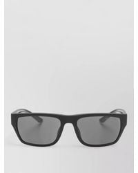 Emporio Armani - Rectangular Frame Sunglasses Thick Arms Tinted Lenses - Lyst