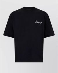 DSquared² - Cotton Loose-Fit Logo-Embroidered T-Shirt - Lyst