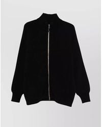 GR10K - High Collar Jacket With Ribbed Cuffs And Hem - Lyst