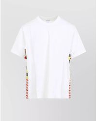 Bottega Veneta - Checked Pattern Cotton T-Shirt - Lyst