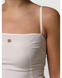 Dolce & Gabbana - Silk Lace-Trim Midi Slip Dress - Lyst