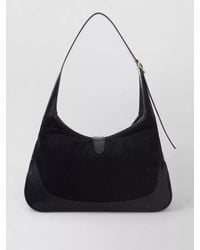 Gucci - Jackie Small Suede Shoulder Bag Leather Trim - Lyst