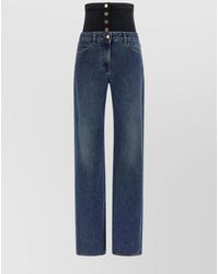 Elisabetta Franchi - High-Waisted Jeans Bustier Insert - Lyst