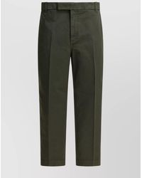 Thom Browne - Cotton Mid-Rise Tapered Trousers - Lyst