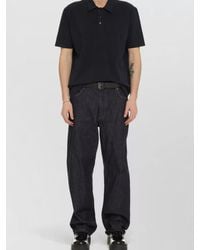 Bottega Veneta - Short Sleeve Cotton Polo Shirt - Lyst