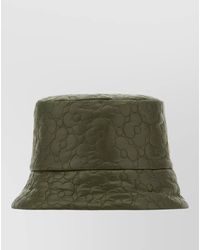 Moncler - Reversible Bucket Hat Nylon Floral Quilting - Lyst