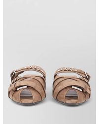 Ash - Brigit Flat Mules Peep Toe Straps - Lyst
