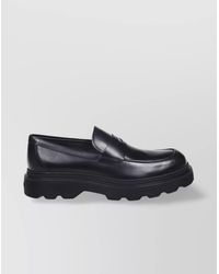 Tod's - Chunky Sole Penny Strap Round Toe Loafers - Lyst