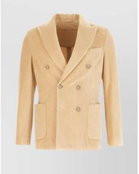Circolo 1901 - Corduroy Double-Breasted Jackets Button Detailing - Lyst