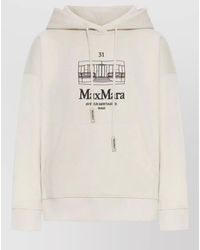 Max Mara - Andrea Hooded Sweatshirt Embroidered Logo - Lyst