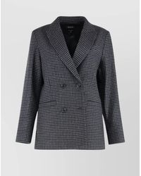 A.P.C. - Wool Double-Breasted Blazer - Lyst