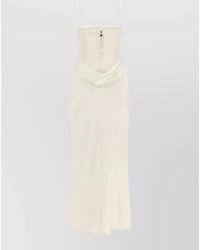 ROTATE BIRGER CHRISTENSEN - Satin Off-The-Shoulder Draped Midi Dress - Lyst