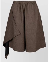 Niccolò Pasqualetti - Viscose Satin Asymmetric Skirt - Lyst