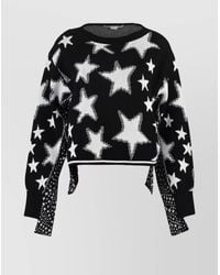 Stella McCartney - Star-Print Cotton Long-Sleeve Crew-Neck Jumper - Lyst