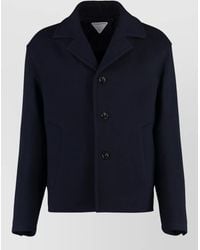 Bottega Veneta - Wool Jacket Notched Lapel Long Sleeves - Lyst