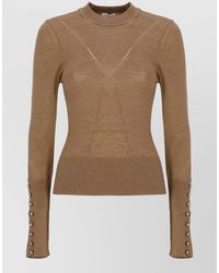 Rabanne - Ribbed Crewneck Sweater - Lyst