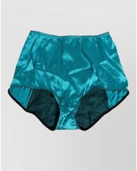 Dolce & Gabbana - Silk Satin High-Waist Briefs - Lyst