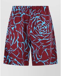 Dries Van Noten - Piperi Bermuda Shorts Viscose Twill Beach - Lyst