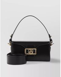 Lanvin - Amalia Leather Shoulder Bag - Lyst