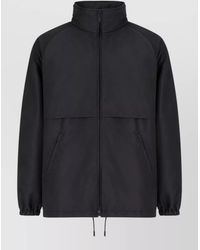 Saint Laurent - Hooded Jacket Drawstring Hem Side Pockets - Lyst
