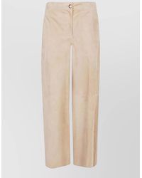 Via Masini 80 - Linen Wide Leg Trousers High Waist - Lyst