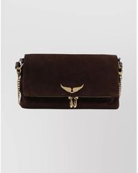 Zadig & Voltaire - Chain Strap Shoulder Bag With Wing Detail - Lyst