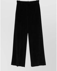Circolo 1901 - Velvet-Effect Wide-Leg Trousers - Lyst