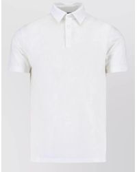 Zanone - Polo Collar Short Sleeve Knit Top - Lyst