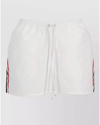Thom Browne - Nylon Cotton Track Shorts Side Stripes - Lyst