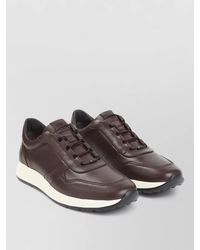 Tod's - Leather Low-Top Lace-Up Sneakers - Lyst