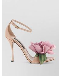 Dolce & Gabbana - Leather Bouquet Sandals - Lyst