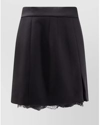 Dolce & Gabbana - Virgin Wool High-Rise Mini Skirt - Lyst