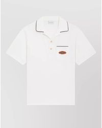 Drole de Monsieur - Polo Shirt Chest Pocket Contrast Piping Patch - Lyst