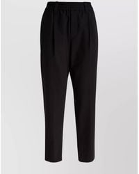 Brunello Cucinelli - Trousers With Elastic Waistband And Back Pockets - Lyst