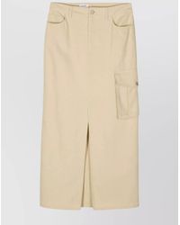 Filippa K - Lyocell Crepe Cargo Maxi Skirt - Lyst