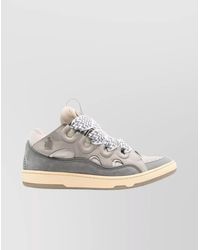 Lanvin - Leather Low-Top Sneakers - Lyst