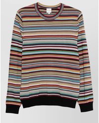 Paul Smith - Signature Stripe Crew Neck Wool Sweater - Lyst