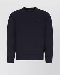 Polo Ralph Lauren - Cotton Blend Fleece Crewneck Sweatshirt - Lyst