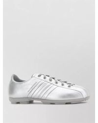 Y-3 - Leather Lace Up Field Low Top Shoes - Lyst