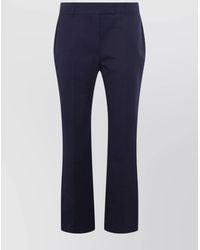 McQueen - Wool Straight-Leg Trousers - Lyst