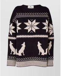 Etro - Virgin Wool Patterned Jumper - Lyst