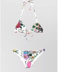 Gucci - Floral-Print Bikini Set - Lyst