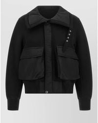 Sacai - Terry Cloth-Effect Single-Breasted Coat - Lyst
