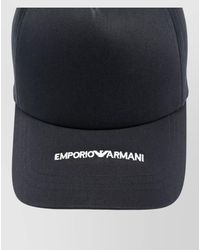 Emporio Armani - Cotton Logo Baseball Cap - Lyst